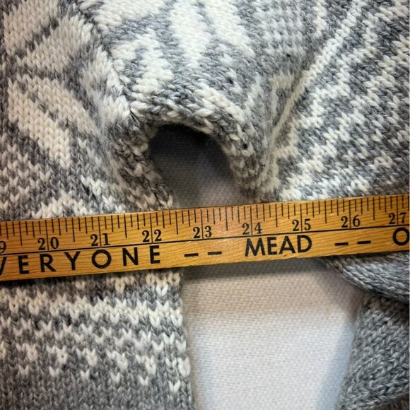 Tu Premium Clothing Mens Norwegian Pullover Sweater Large Gray Nordic Classic - Picture 8 of 11